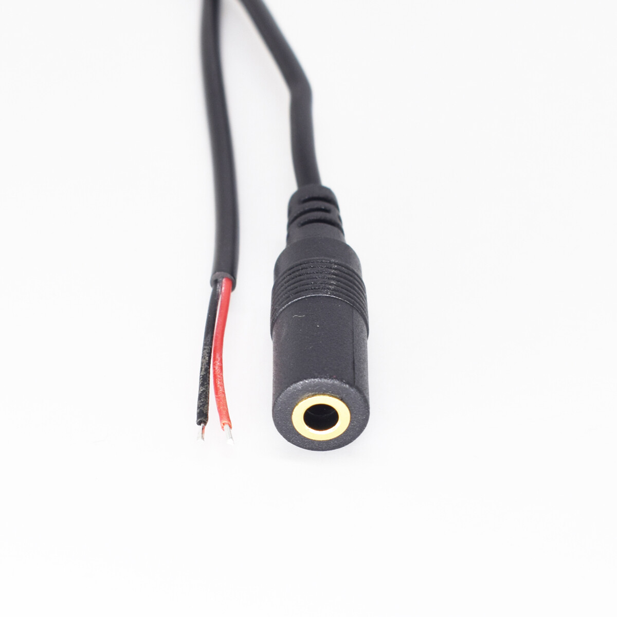 1pc 3.5mm Female Jack to Bare Wire Open End TS 2 Pole Mono 1/8" Audio Cable 10cm