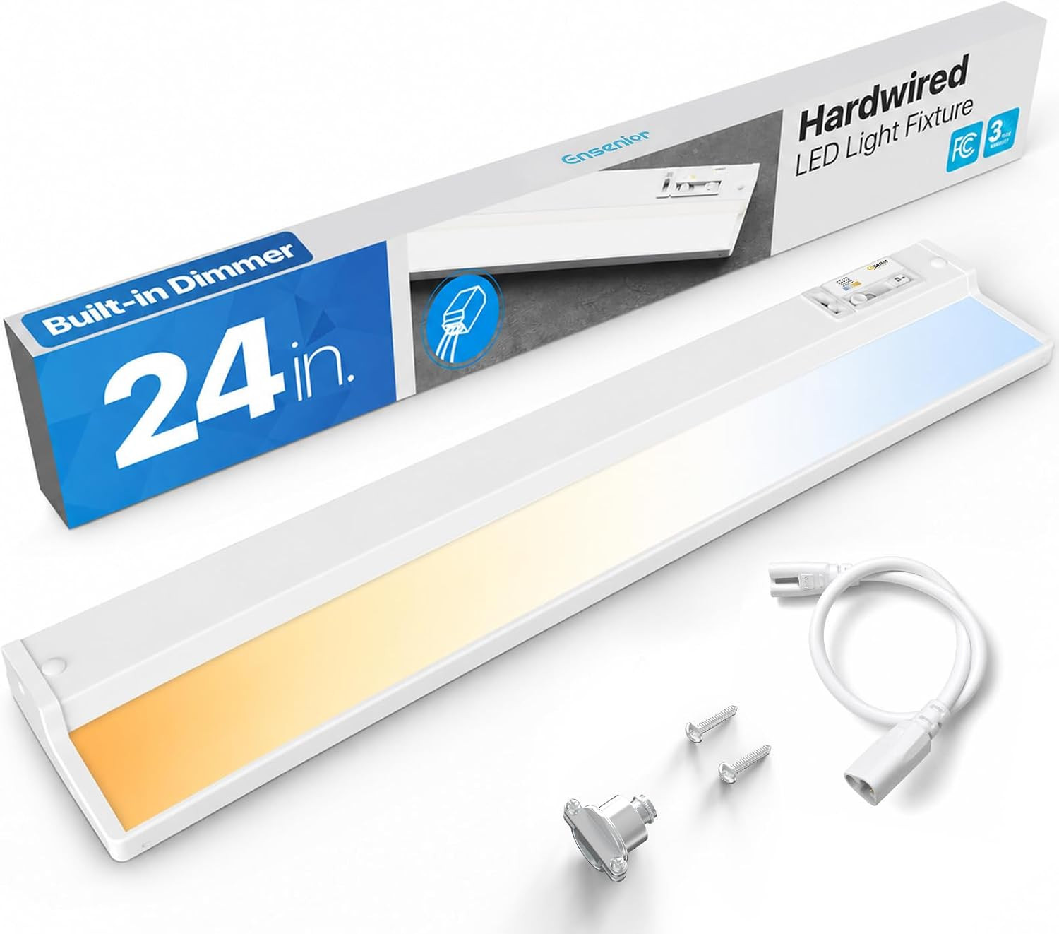Hardwired under Cabinet Lighting, 24 Inch 14W under Cabinet Lights | Built-In Di