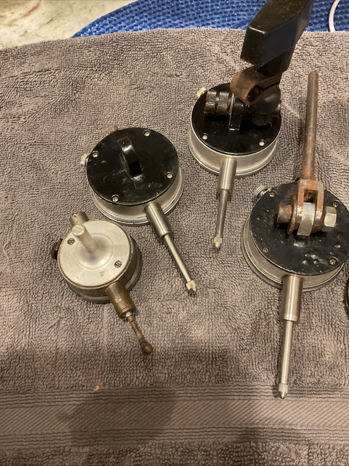 Federal B5MC & Ames 282 Dial Indicators + 3 Additional Machinist Indicators Lot