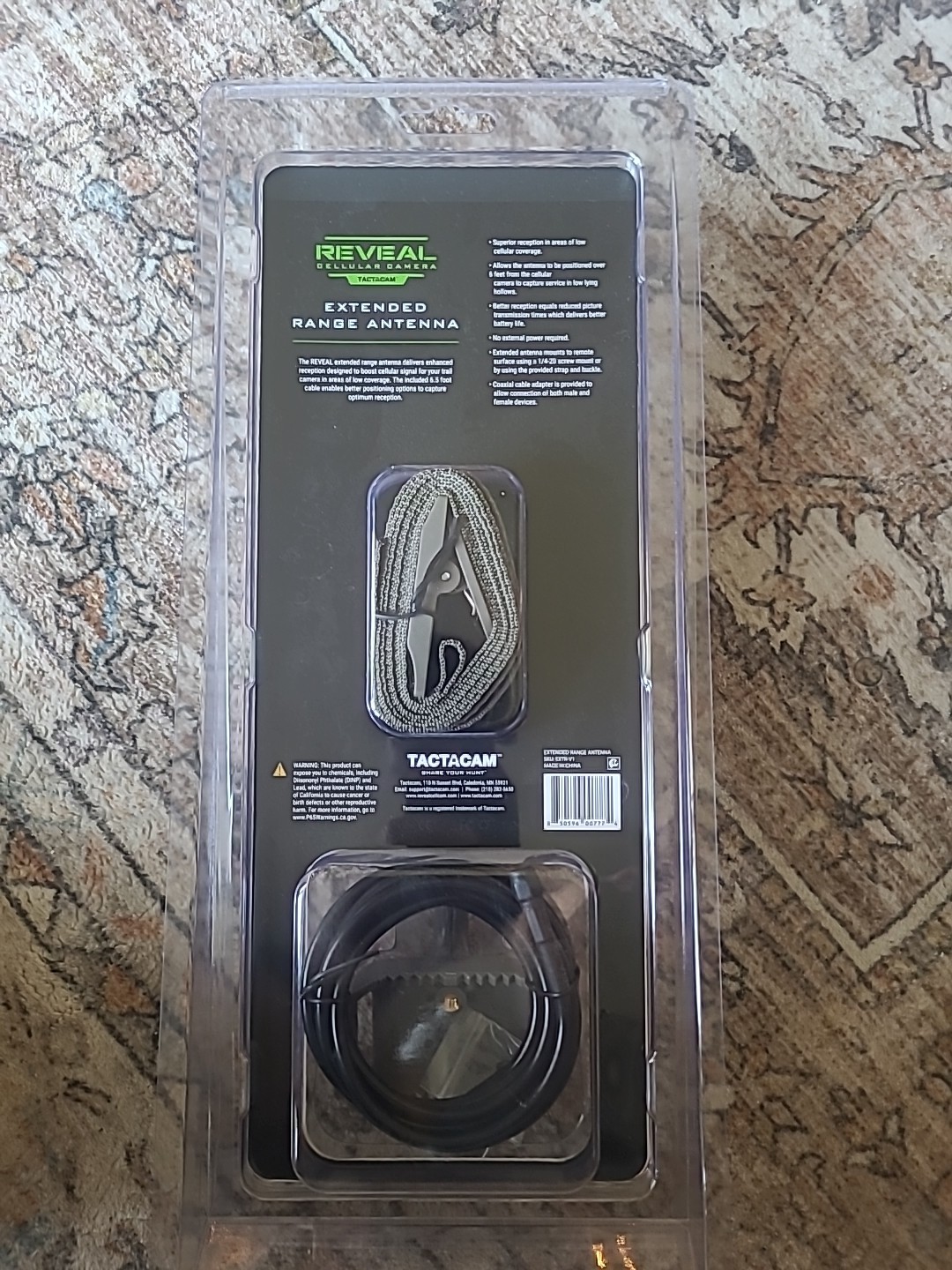 Tactacam Reveal Extended Range External Cellular Antenna NIP