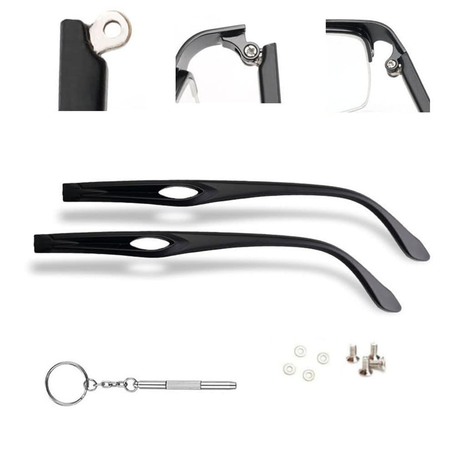 Glasses Frame Replacement Temple Arm Eyeglasses Repair Replacement Temple Eye...