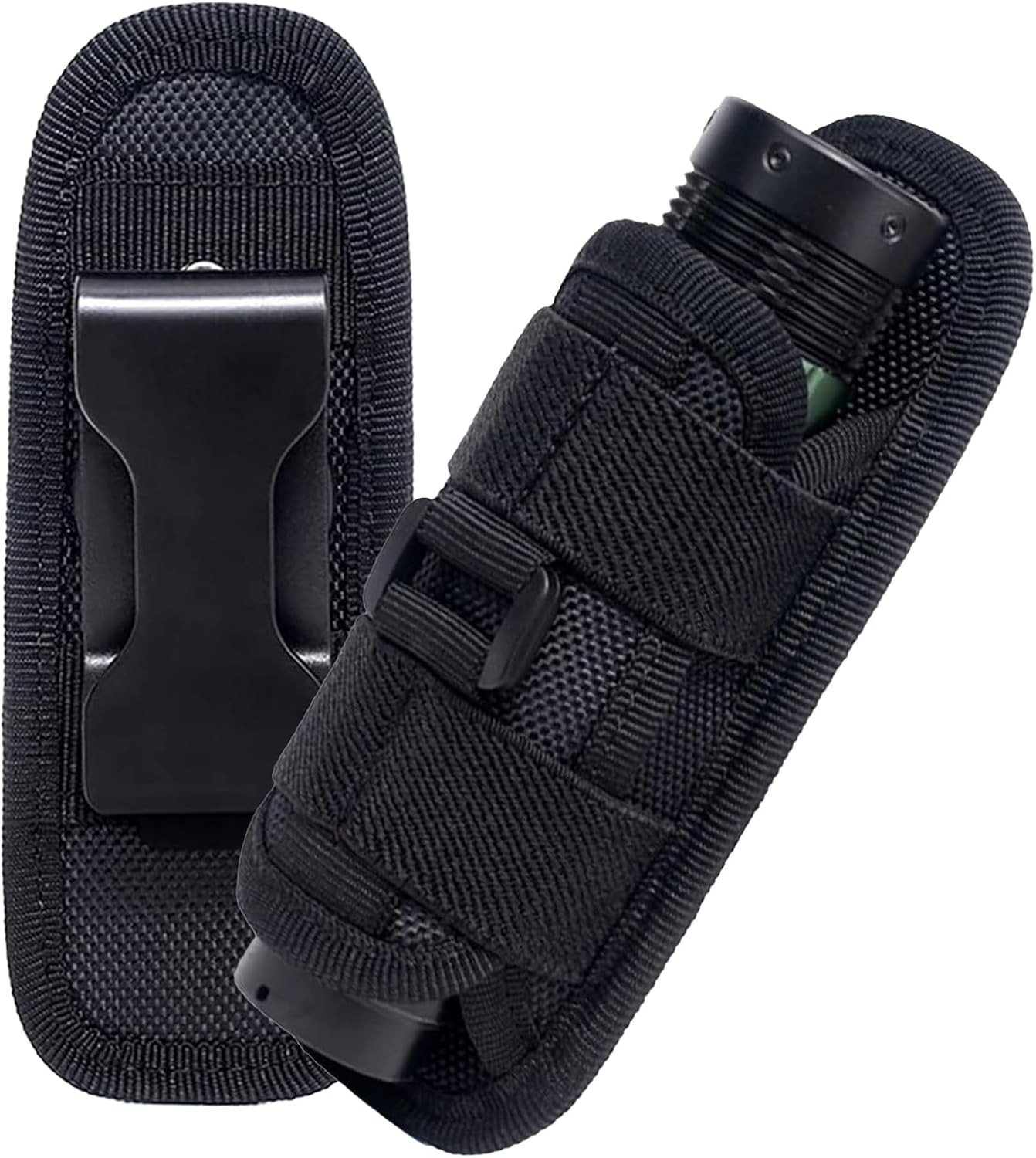 Tactical Flashlight Holster,Flashlight Pouch,Rotatable Flashlight Holder Pouch C