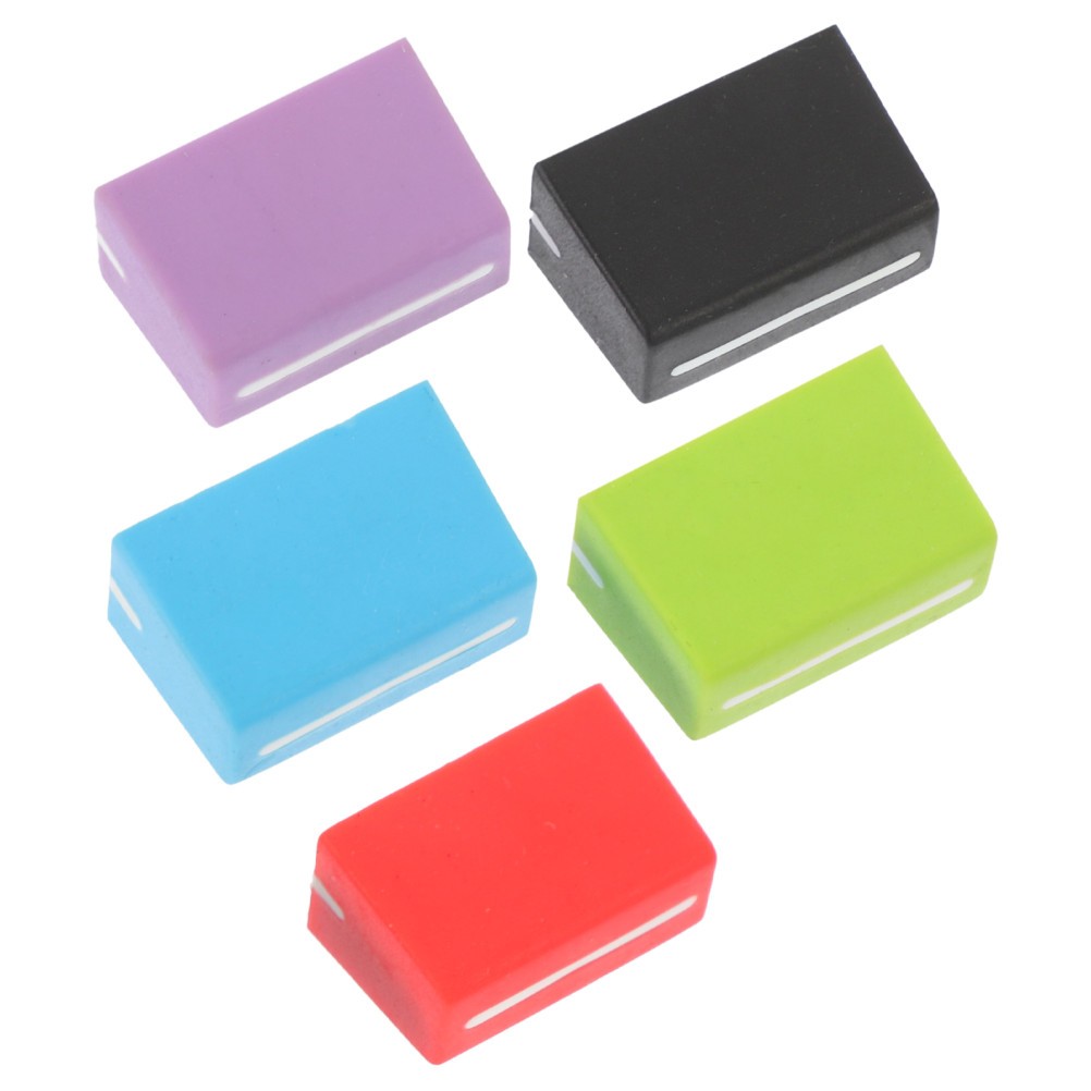 5Pcs Rubber Mixer Slider Fader Caps Replacement Assorted Color Durable Material
