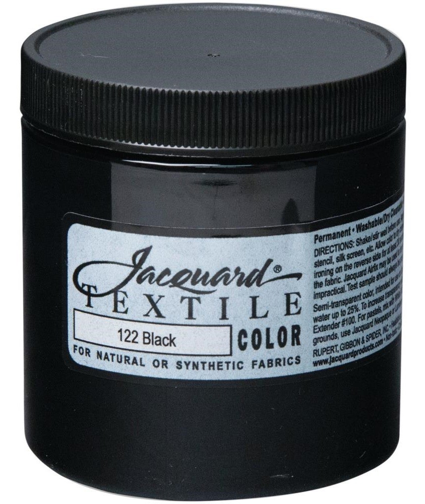 Jacquard Textile Color Fabric Paint 8oz Black