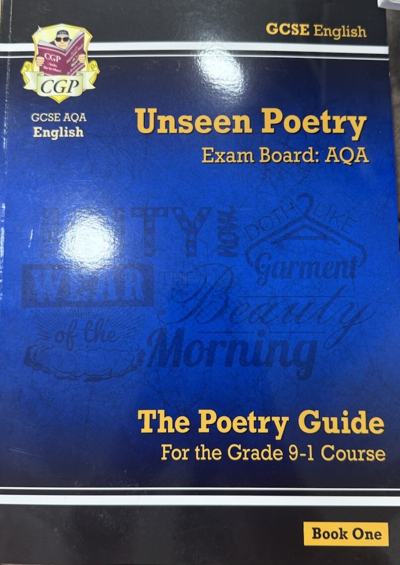 GCSE English Unseen Poetry - The Poetry Guide (AQA Exam Board) by CGP, Book One
