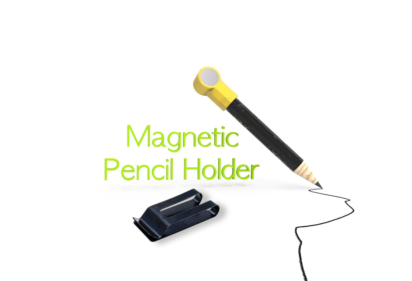 magnetic mesh pencil holder