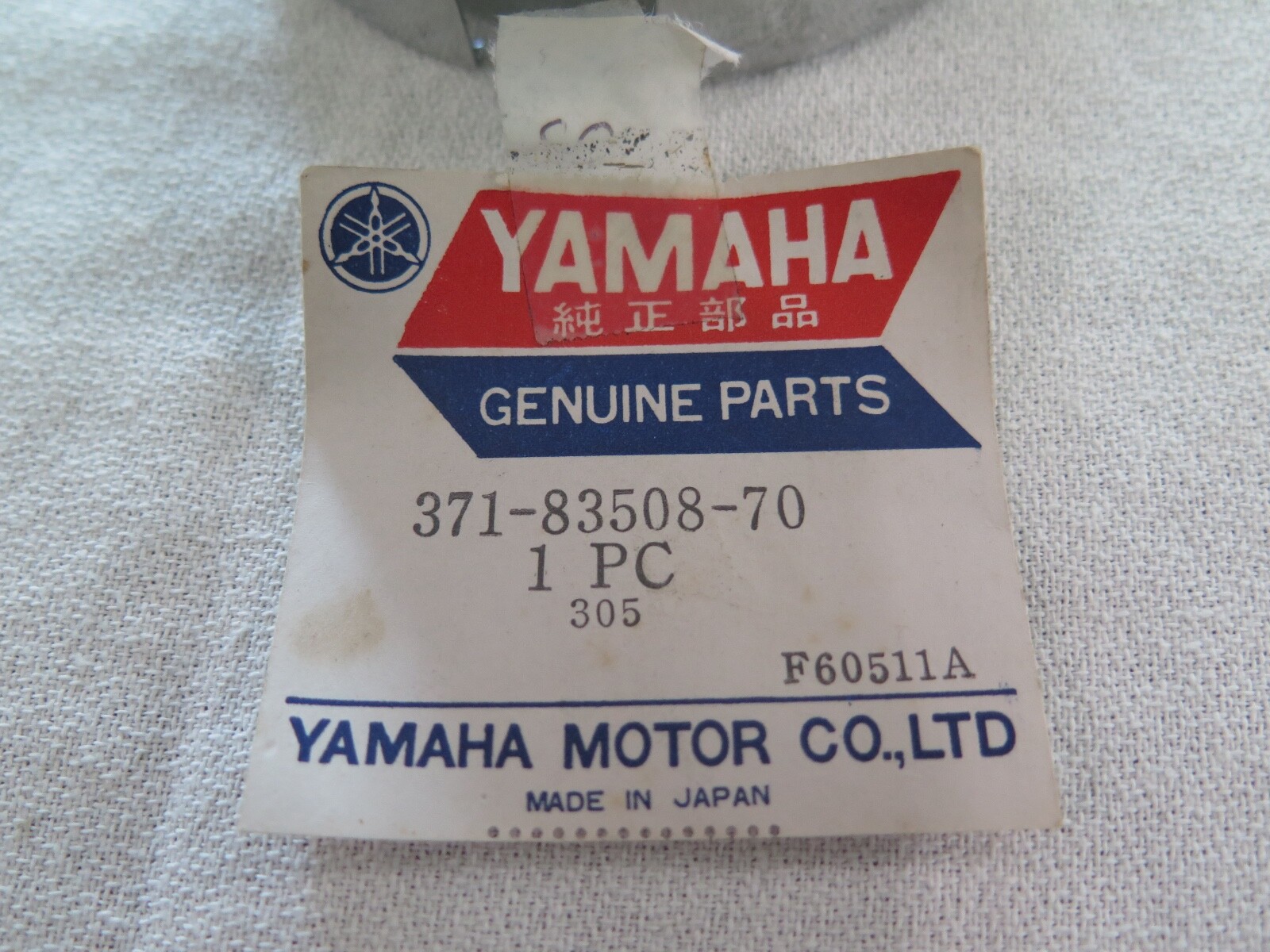 Yamaha Tachometer Cover 371-83508-70 NOS (O5C-5-3)