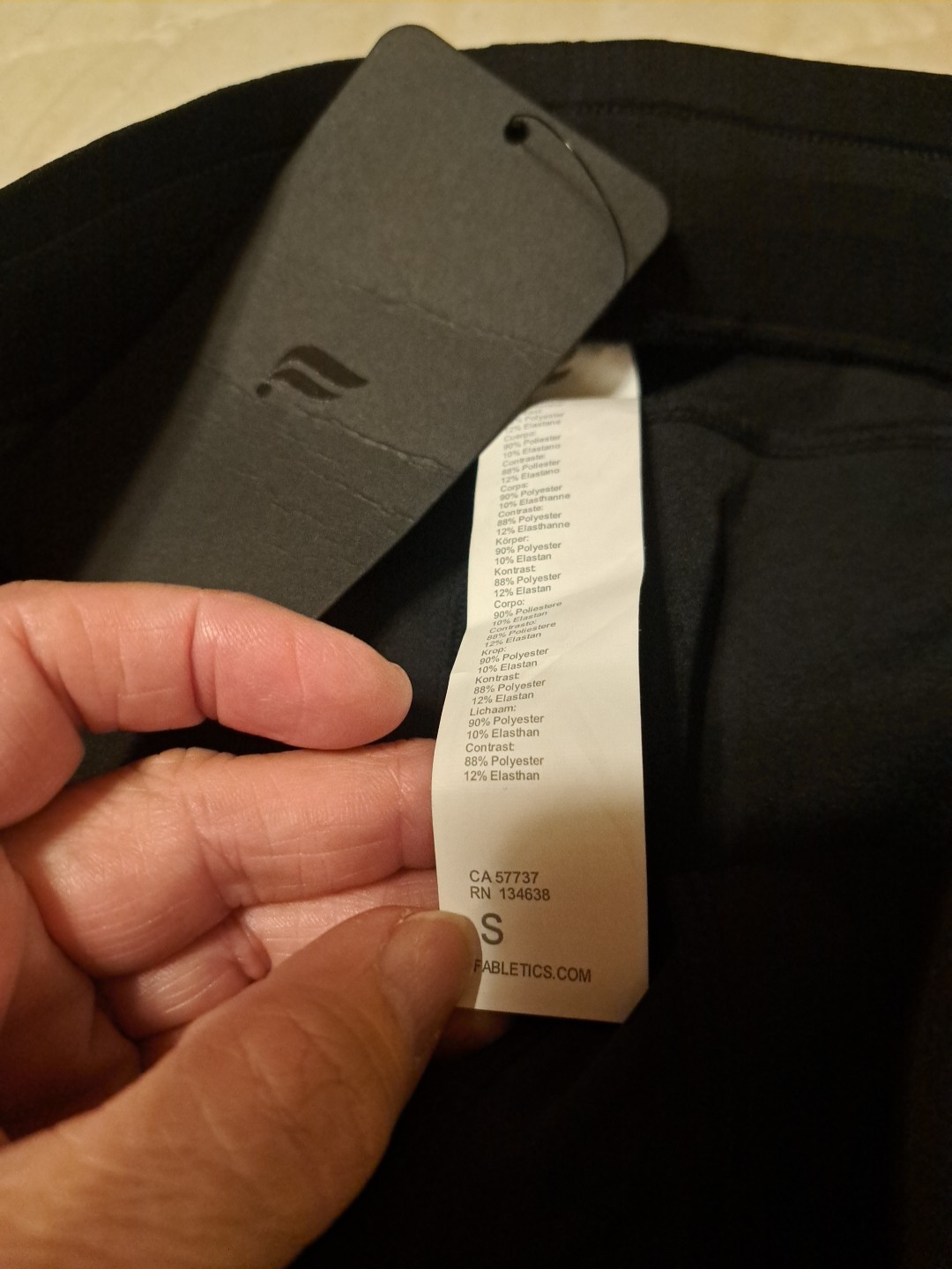 Fabletics The Fundamental Pants Men's Small Black Performance Stretch Wicking