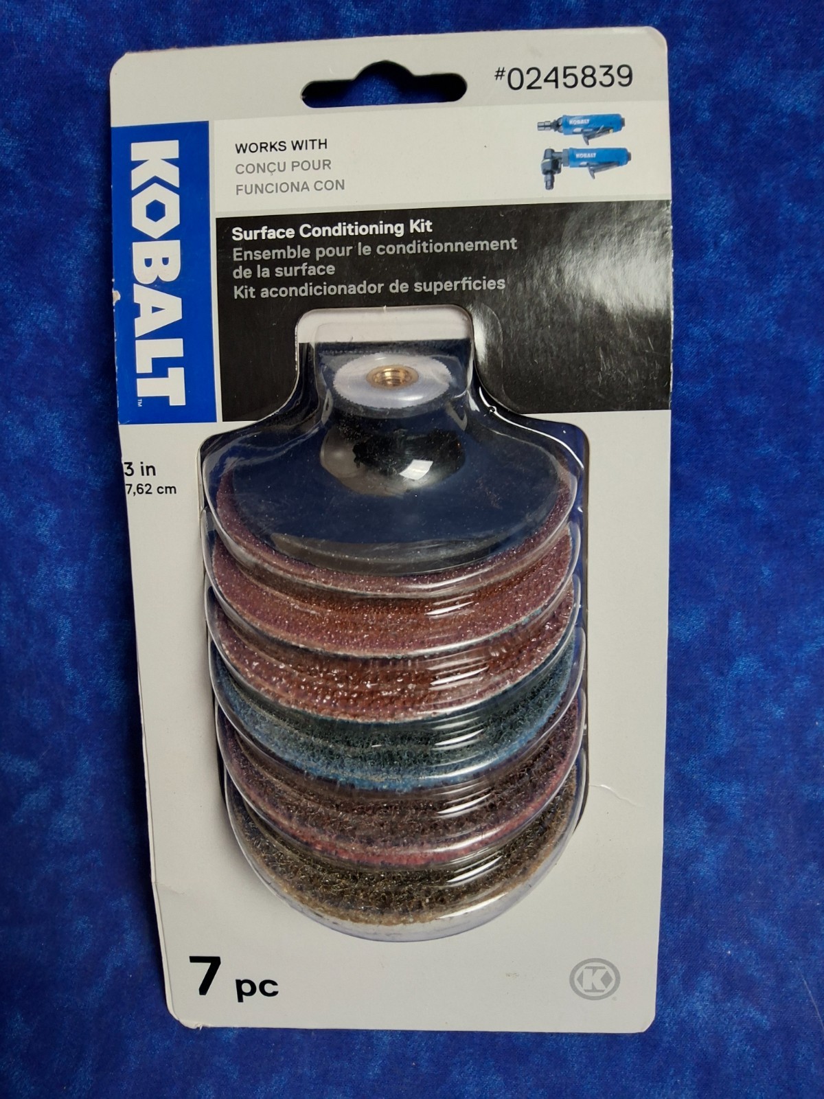 Kobalt Surface Conditioning 7-Piece Kit 3" Prep & Sanding Discs #0245839