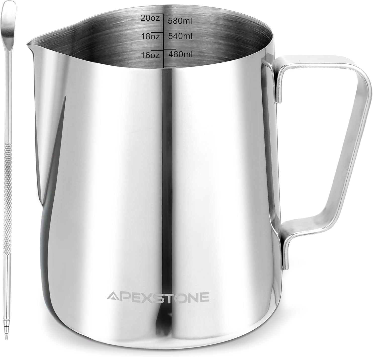 Espresso Milk Frothing Pitcher 20 Oz, Espresso Steaming Pitcher 20 Oz, Coffee Mi