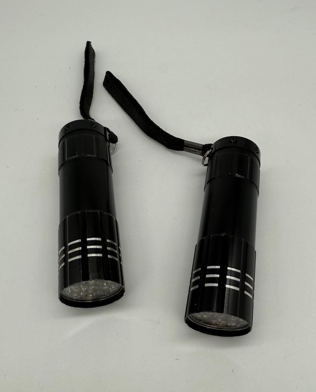 Compact Dual LED Flashlights with Lanyards