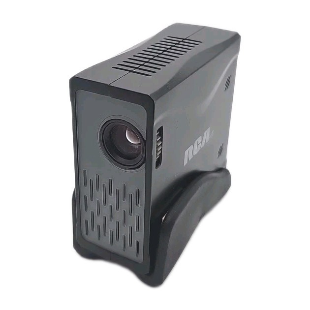 RCA P50 Mini Pocket Projector VGA LCoS - Tested Working - With Base - No Cord
