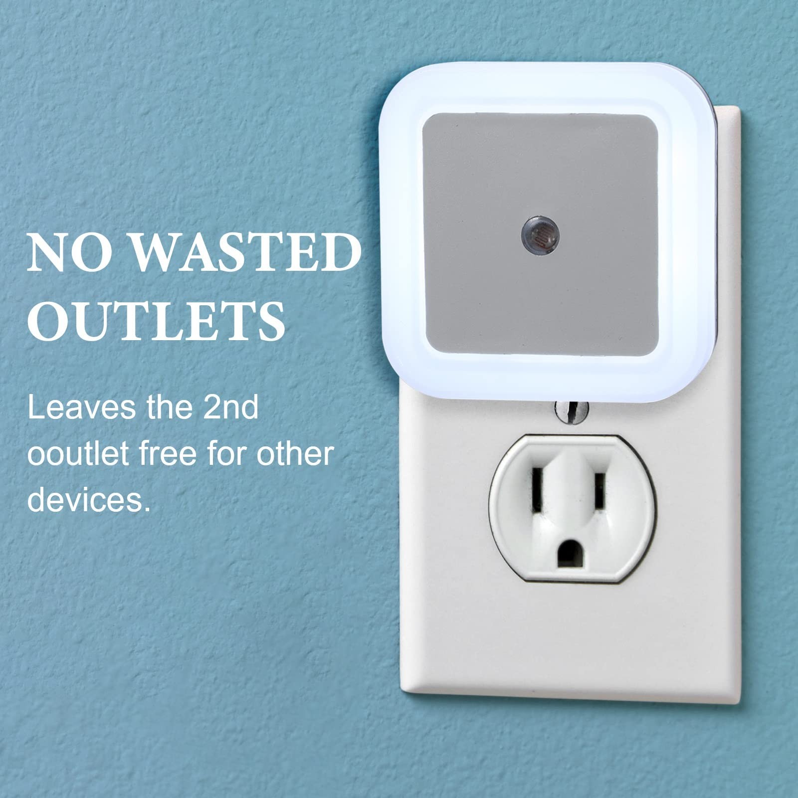 Tuanse 48 Pack LED Night Lights Plug into Wall Smart Sensor Sensor Automatic ...