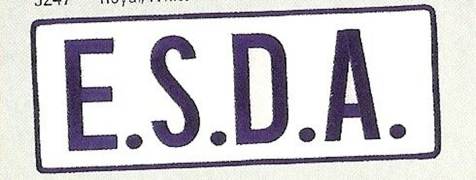 EMERGENCY SERVICE DISASTER ESDA 11X4 REFLECTIVE PATCH