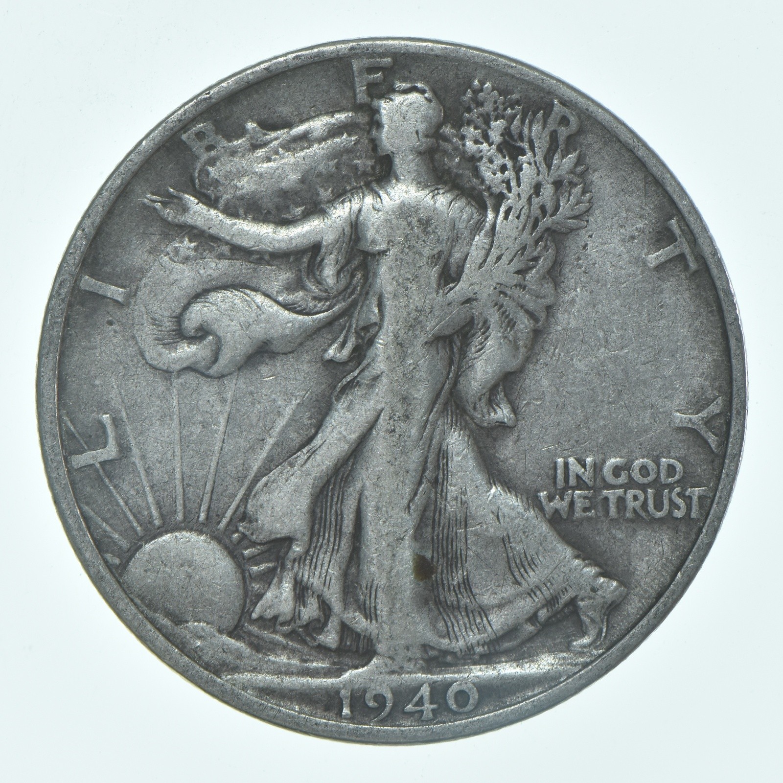 1940-S Walking Liberty Half Dollar CIRC VG+ 90% Silver