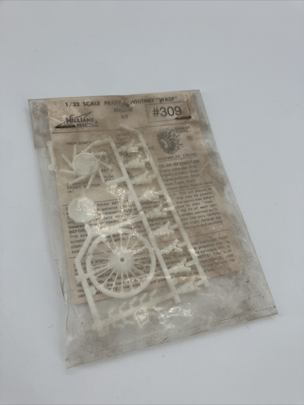 1/32 Williams Bros #309 (30900) Pratt & Whitmey "Wasp" Sealed Package
