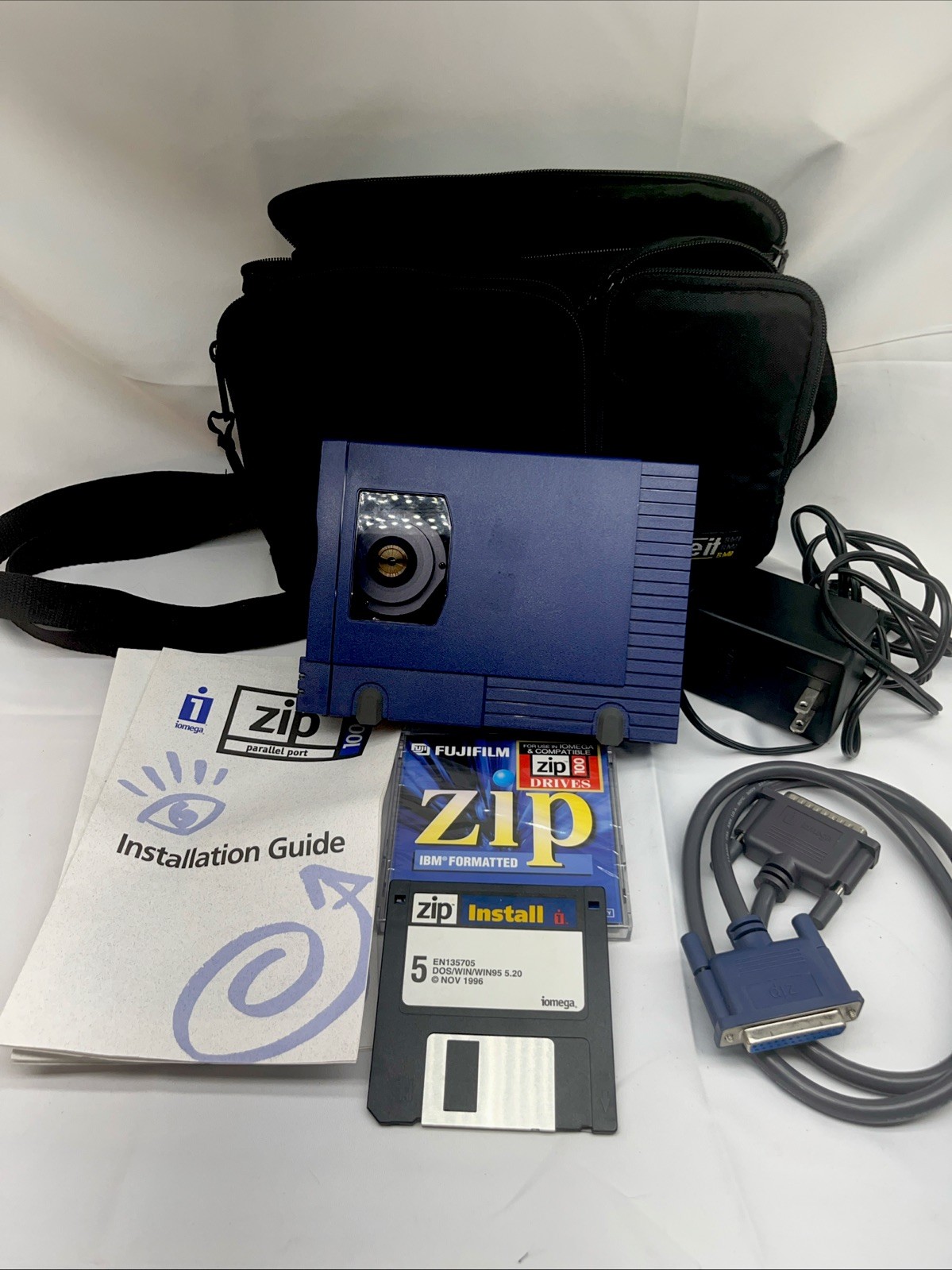 Iomega - 100MB External PC Zip Drive - Blue