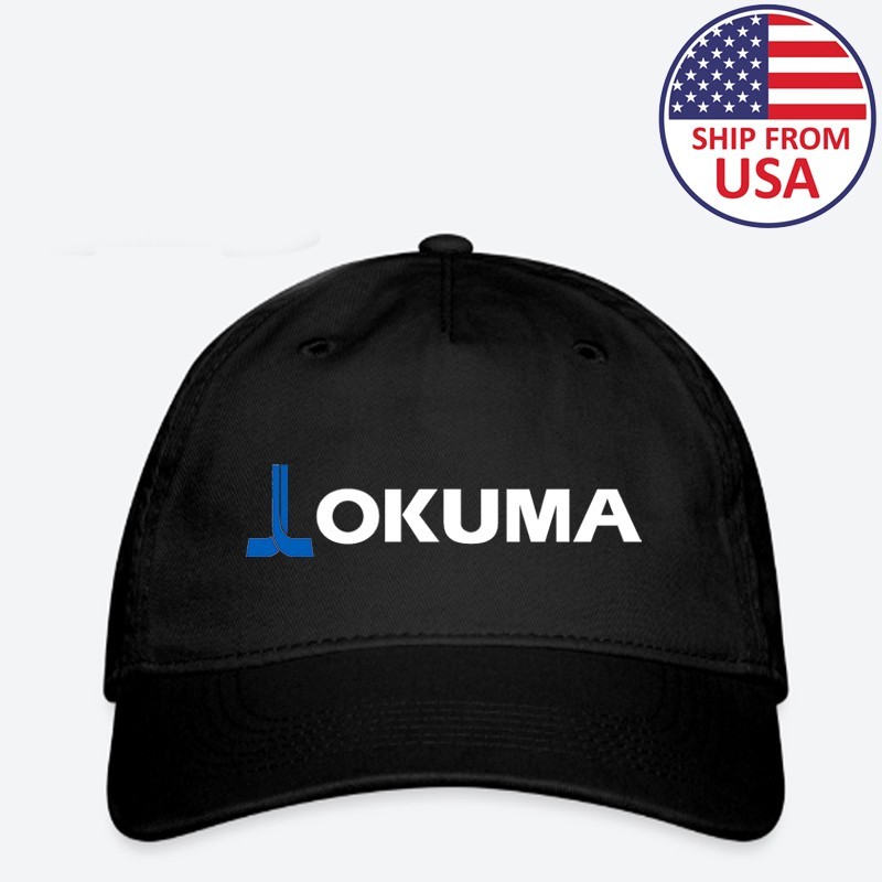 Okuma Fishing Reels Organic Baseball Cap Adult Adjustable Size