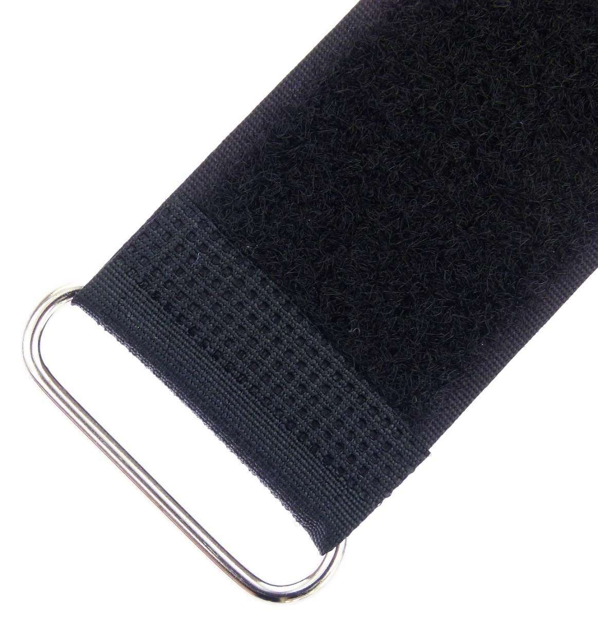 10 x Hook and Loop Cable Ties 400 x 40mm Black Cable Hook and Loop Cable Hook and Loop Fastener