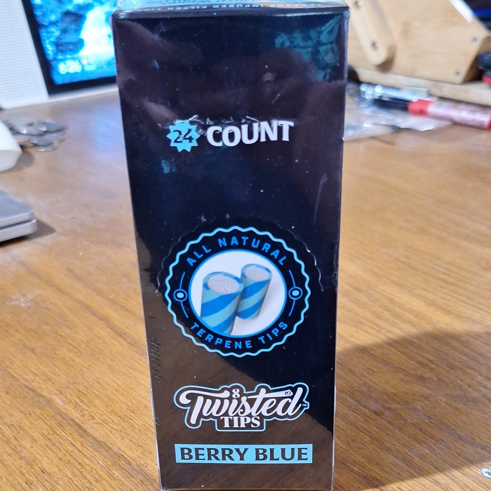 Twisted Tips Terpene Infused Filter Tips Berry Blue 24 Count