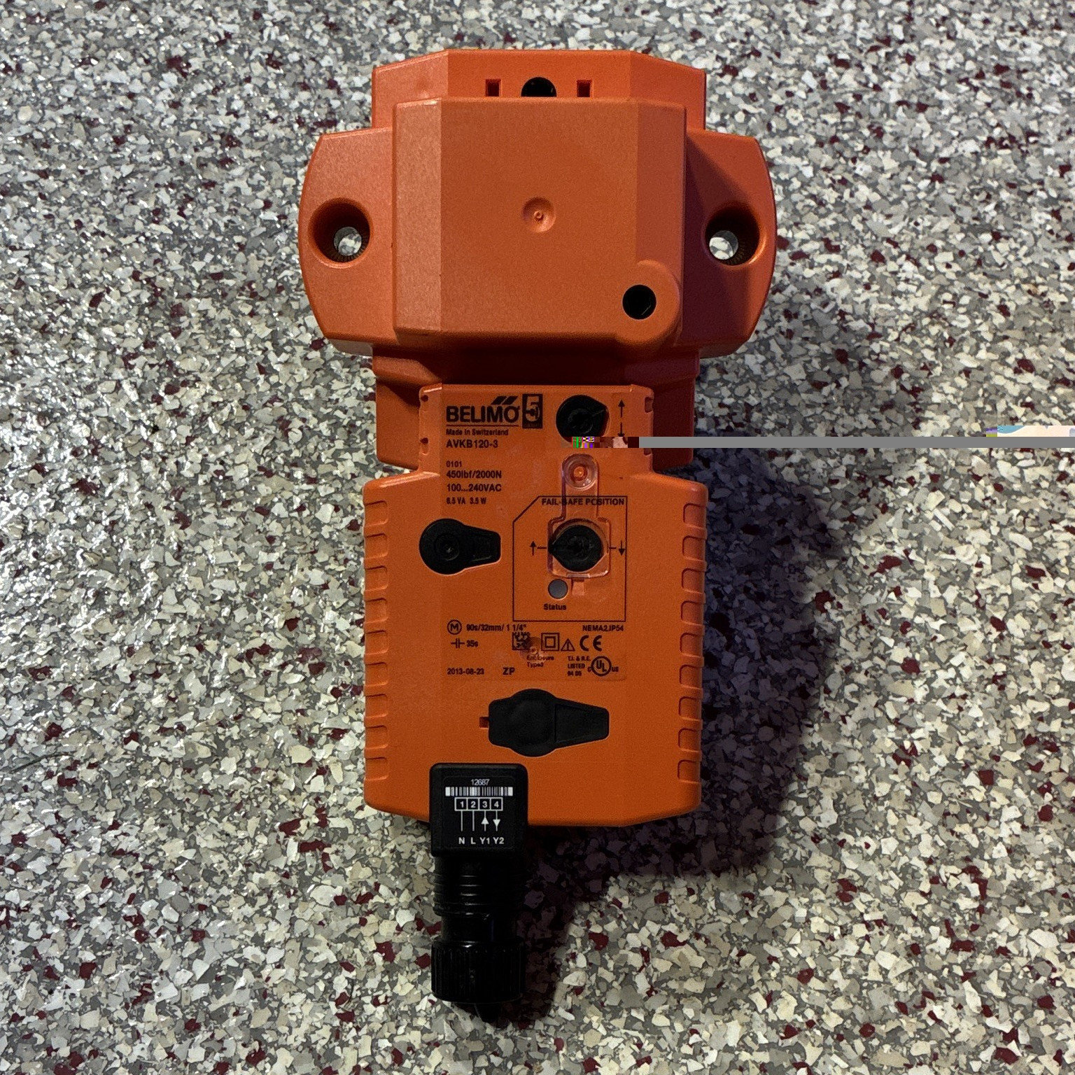 Belimo AVKB120-3 Fail-Safe Damper Actuator Corded Electric 100-240 VAC