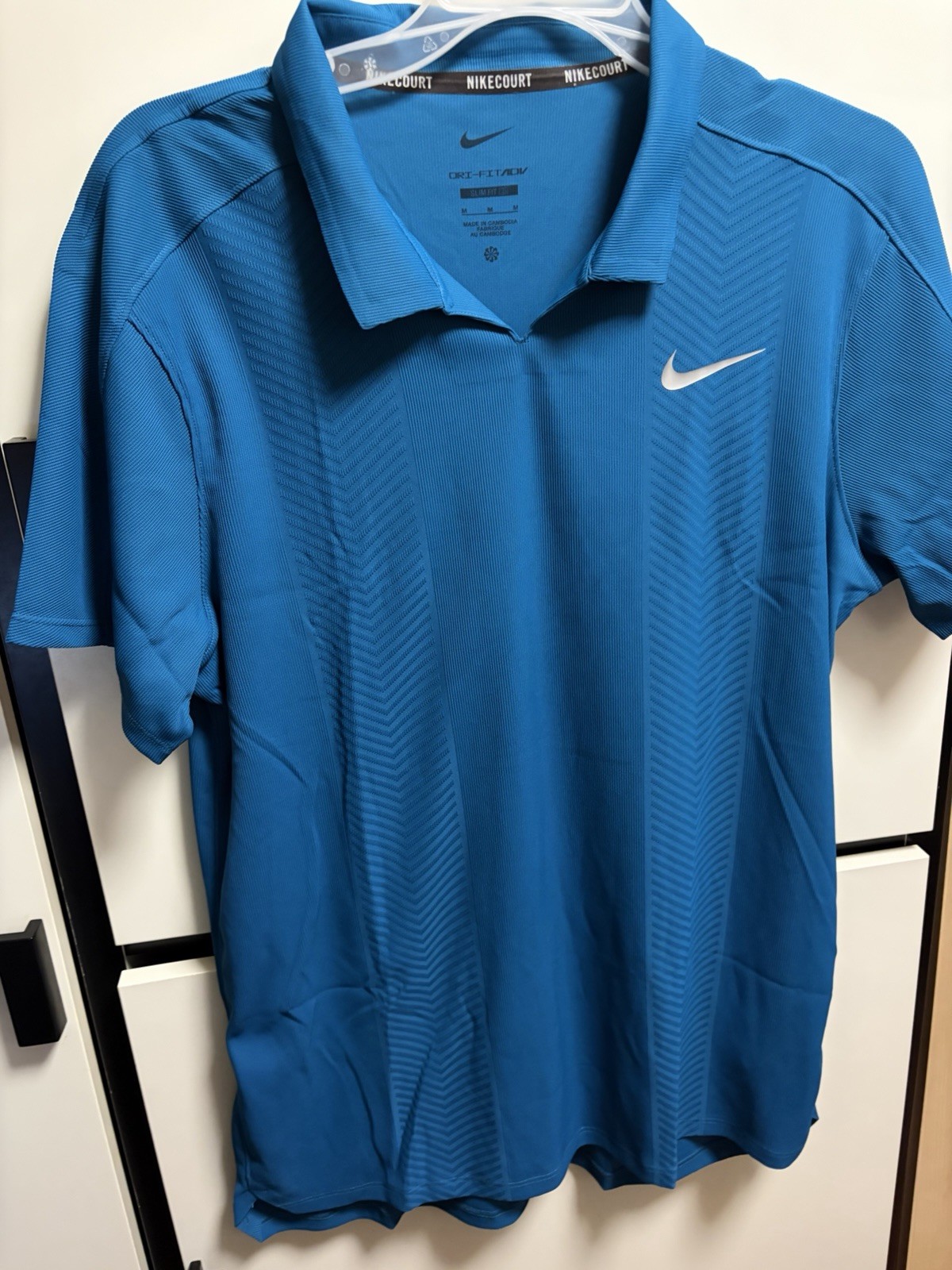 Men's Medium New York Court Dri-FIT Advantage Slam Tennis Polo  Hm6752-301