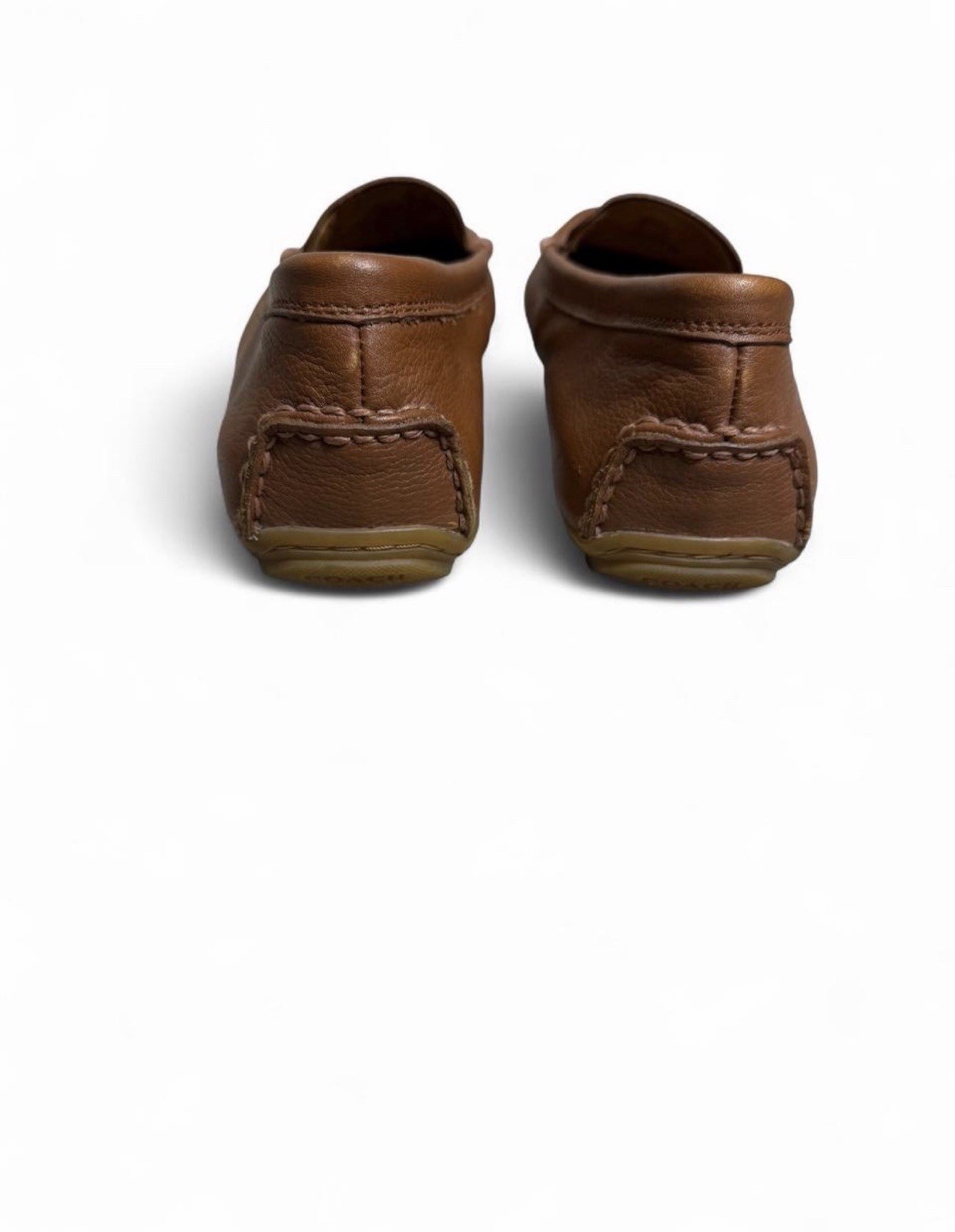 Coach Mary Lock Up Leather Driving Loafers Brown Slip On Women’s 8.5