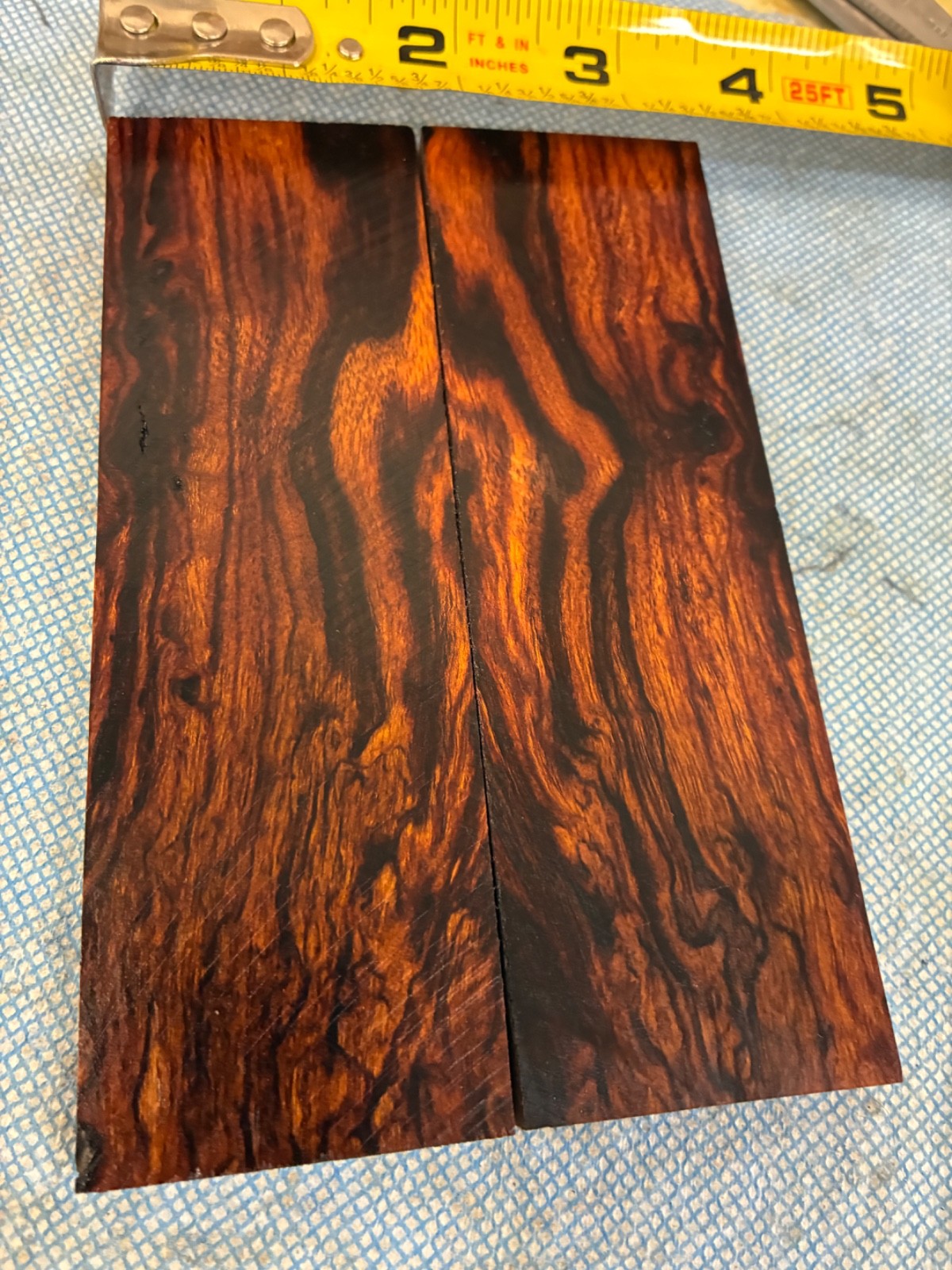 Desert Ironwood Knife Scales Handles Blanks ~ 5.25”x 1.625” x .375" each.