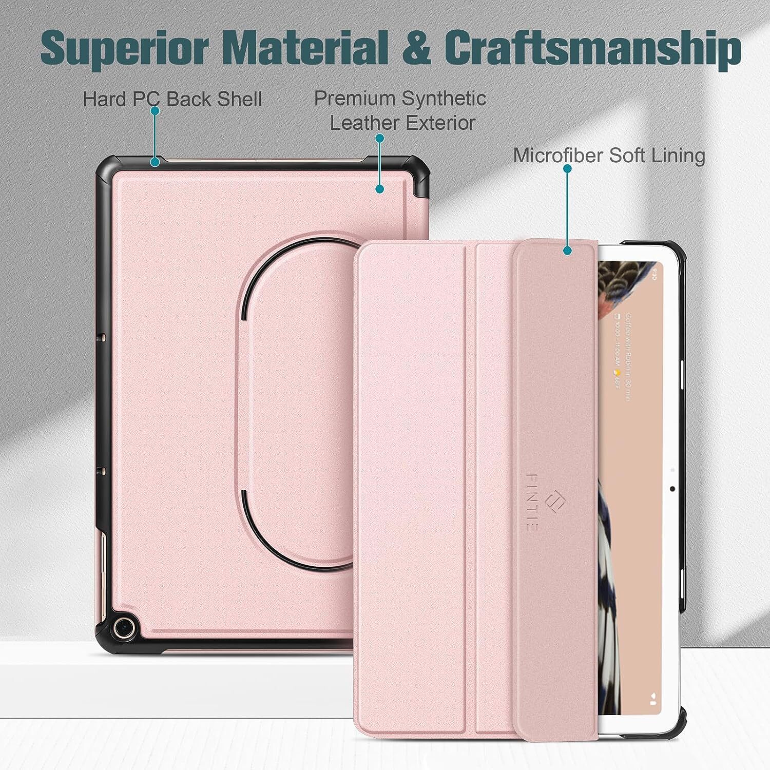 For Google Pixel Tablet 11" 2023 Slim Case Hard Back Shell Tri-Fold Stand Cover