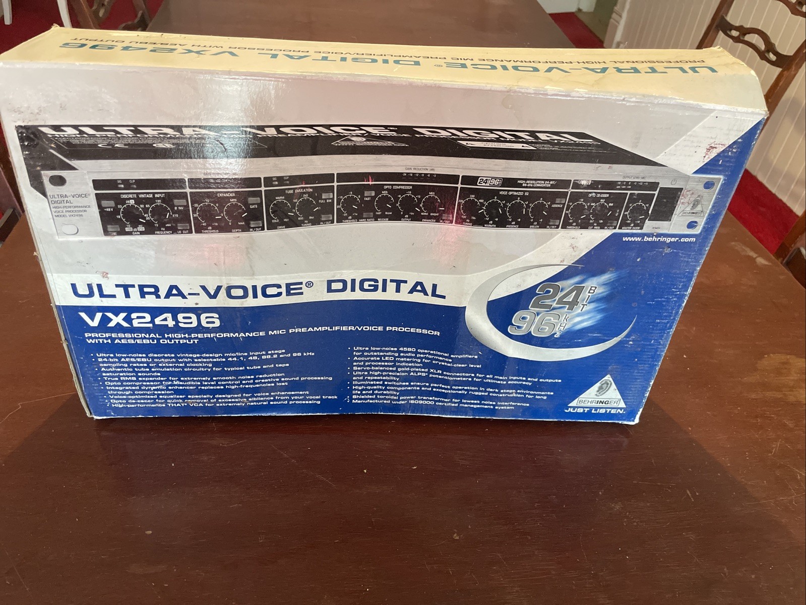 BEHRINGER VX2496 ULTRA VOICE DIGITAL PROCESSOR 24 BIT