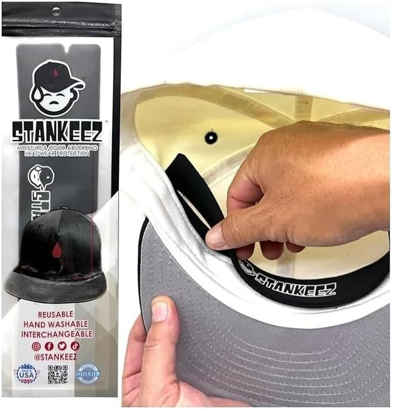 Hat Liners - Reusable Hat Sweat Liner - Hand Washable & Non-Adhesive Shields Pad