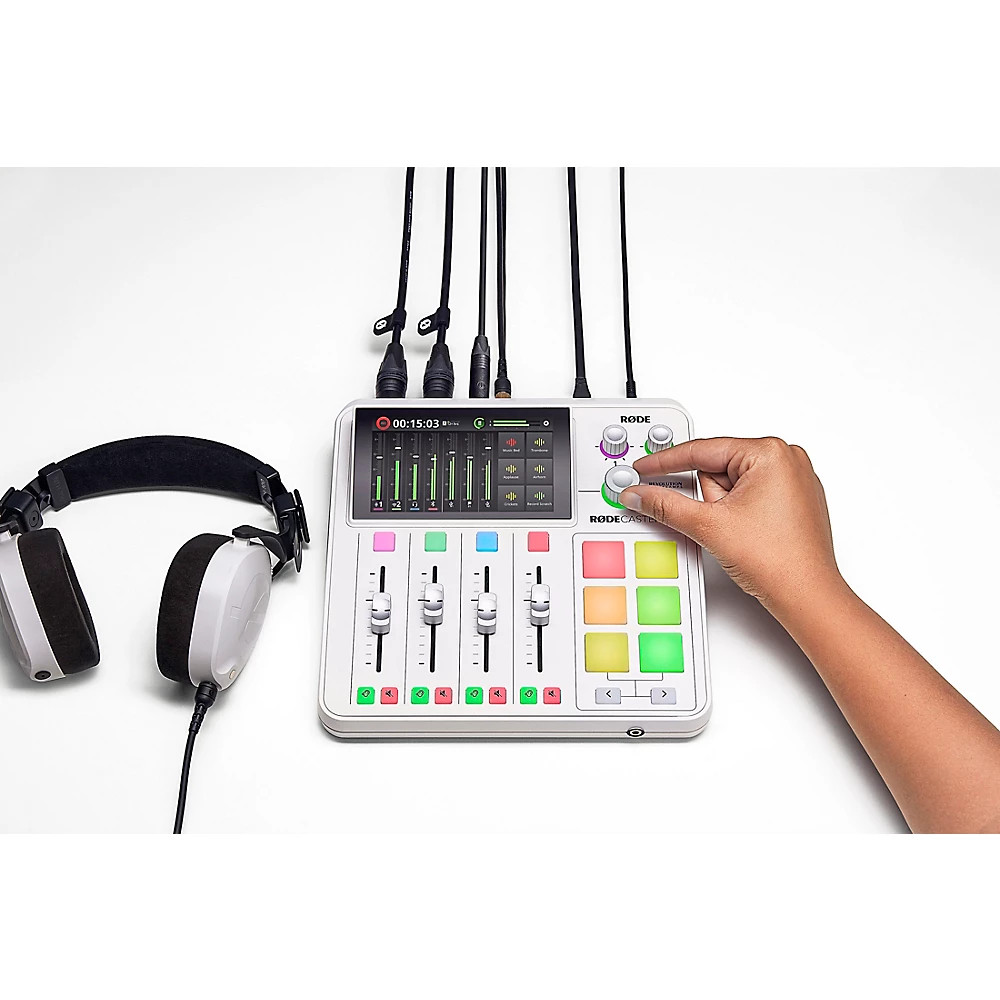 RODE RodeCaster Duo Streaming Mixer White