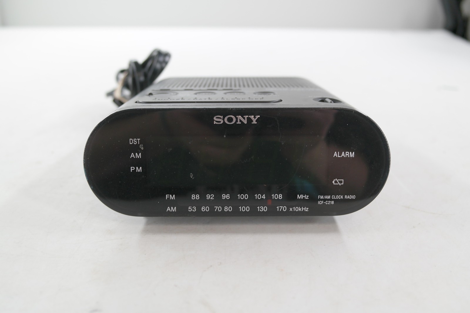 Sony ICF-C218 Dream Machine FM/AM Clock Radio Receiver Black Tinted Display