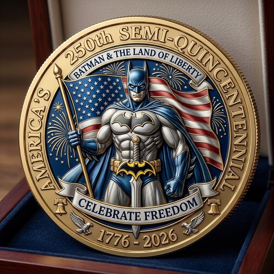 Batman Land Of Liberty 250th Anniversary Commemorative Coin CB1019