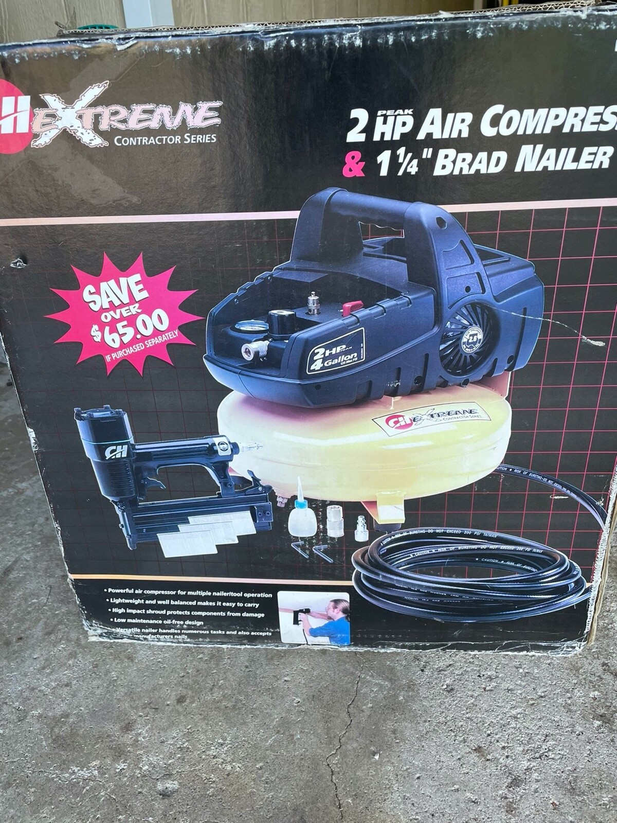 CH Extreme Contractor Series 2 HP - 6 gal Air Compressor