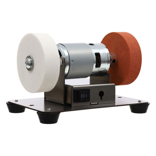 96W Electric Benchtop Grind Sander Adjustable Variable Speed Grinding Machine