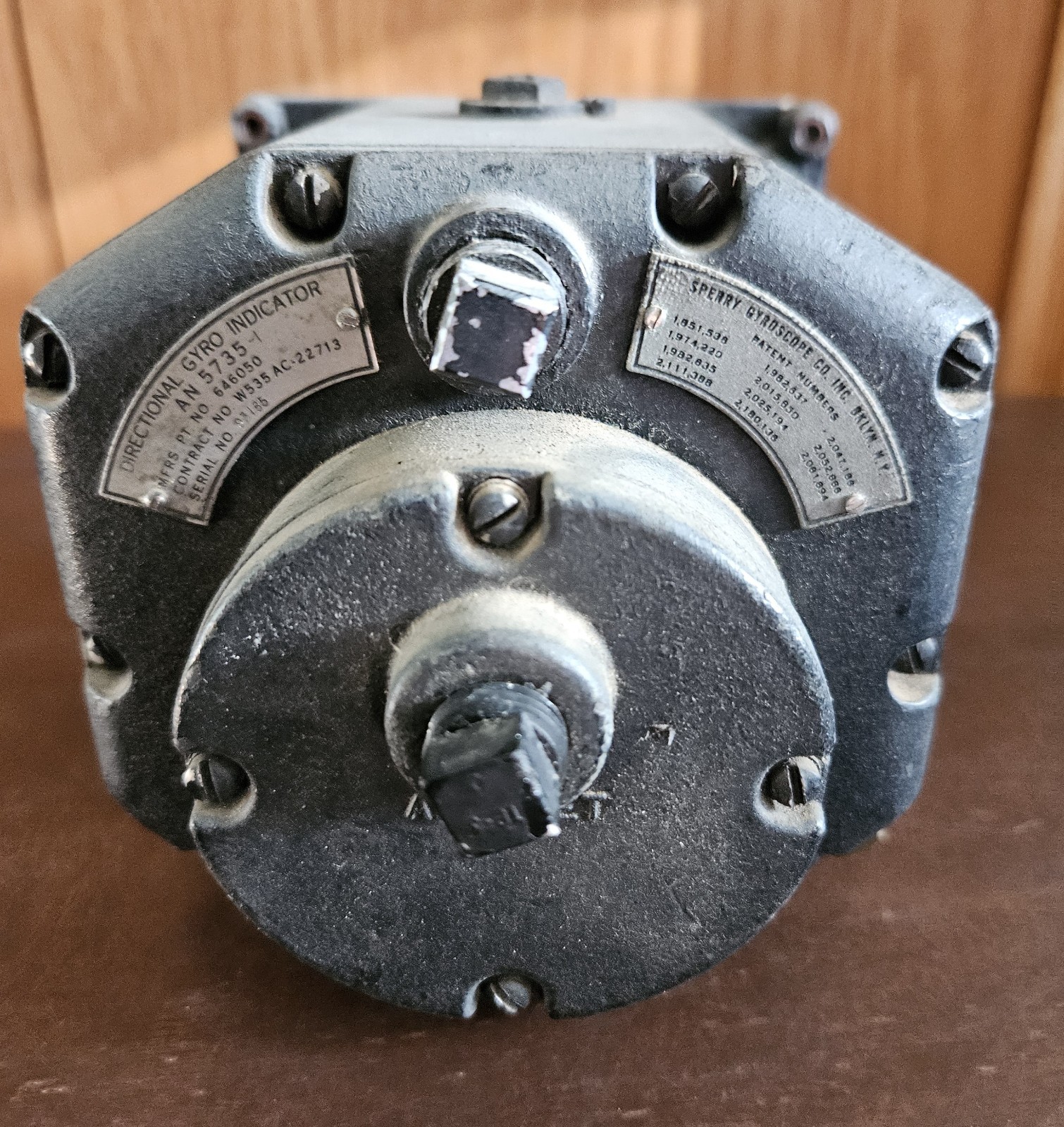 Vintage Directional Gyro Indicator Part #AN5735-1