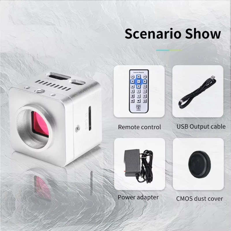 4K UHD USB HDMI Digital Microscope Eyepiece Camera 41MP Electronic Camera