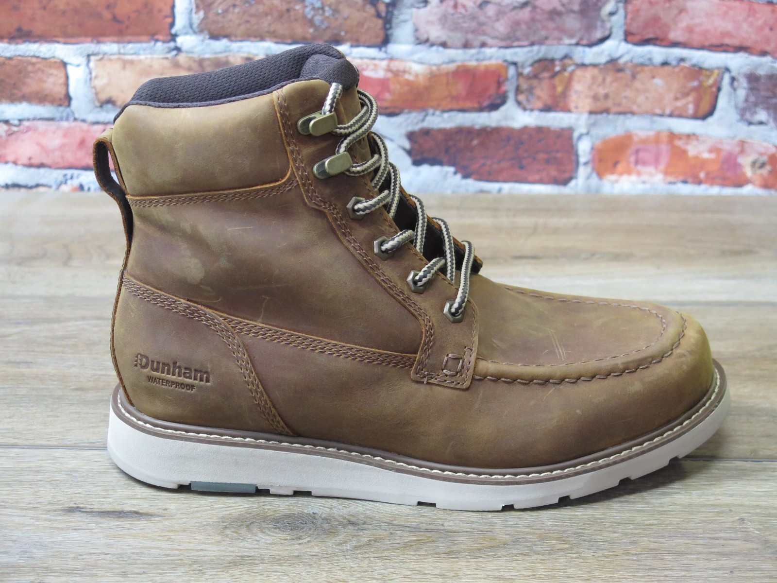 Men's Dunham Briscoe Waterproof Wedge Boot Brown Leather *DHBRISCO-102