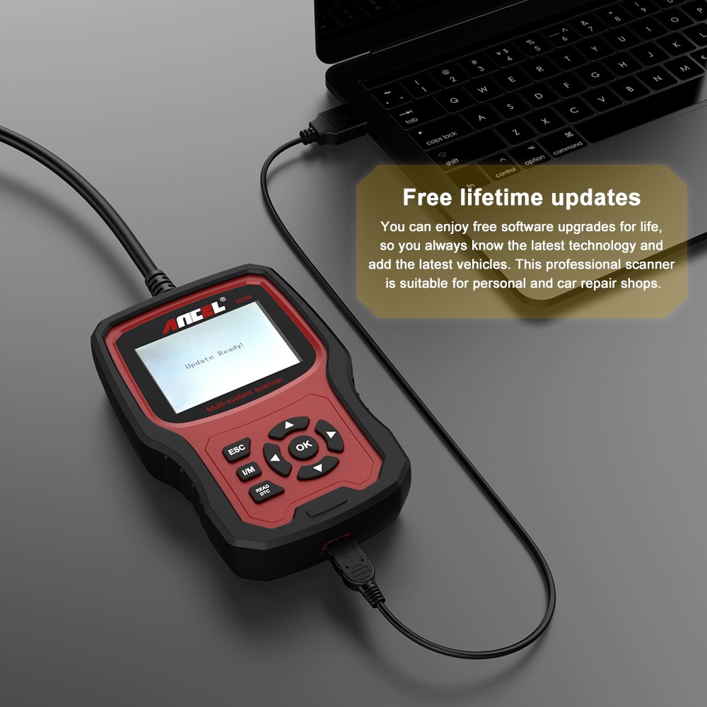 ANCEL OBD2 Sanner All System Car Diagnostic Tool ABS SRS TPMS Code Reader For VW