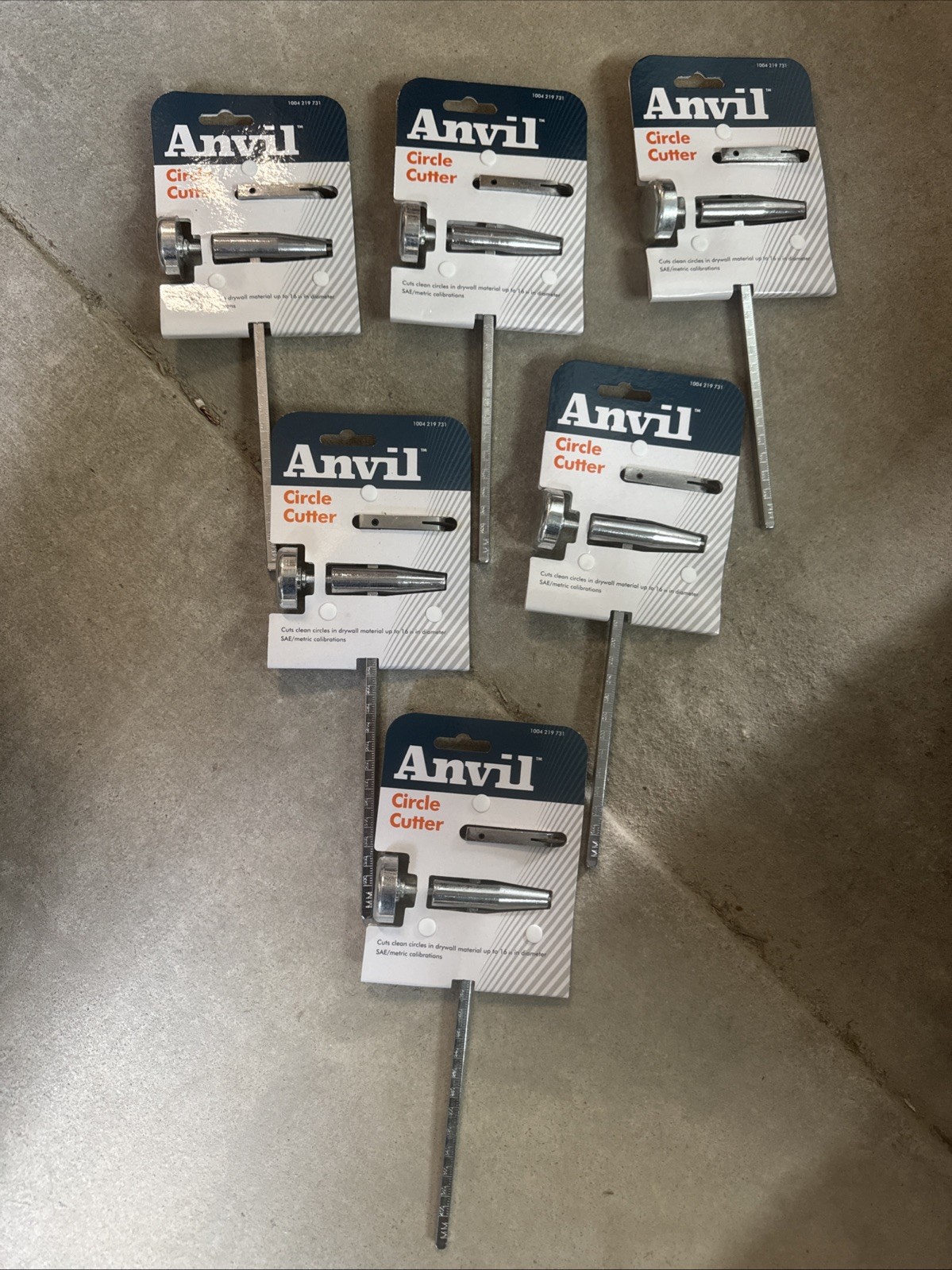 6x Anvil Drywall Circle Cutter - 16” Diameter Cutting Tool -1004219731