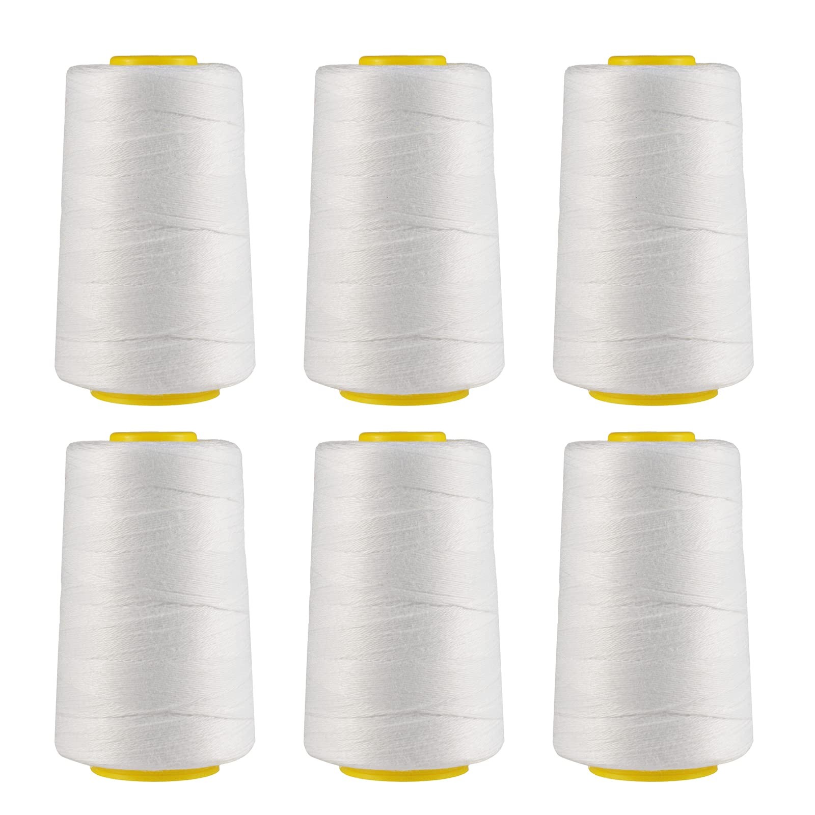 6 Rolls Heavy Duty Spool Sewing Thread For Bags Stitcher Closer