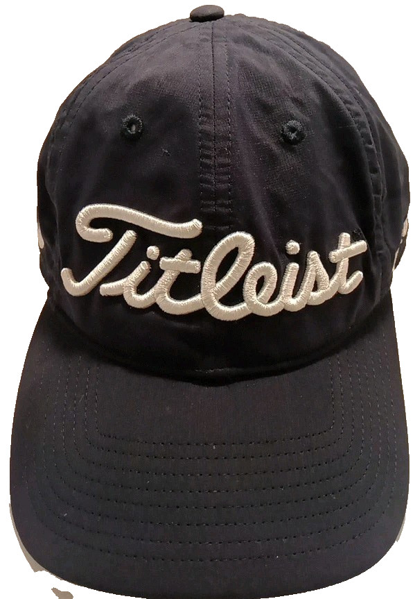 Titleist Hat Cap Blue Adjustable Buckle Performance Lightweight Pro V1 FJ Golf