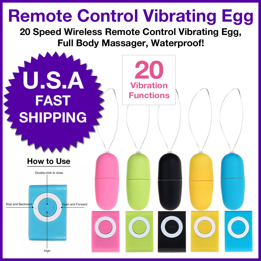 Wireless Remote Control Vibrating Egg Bullet Vibrator Massager Adult Sex Toys
