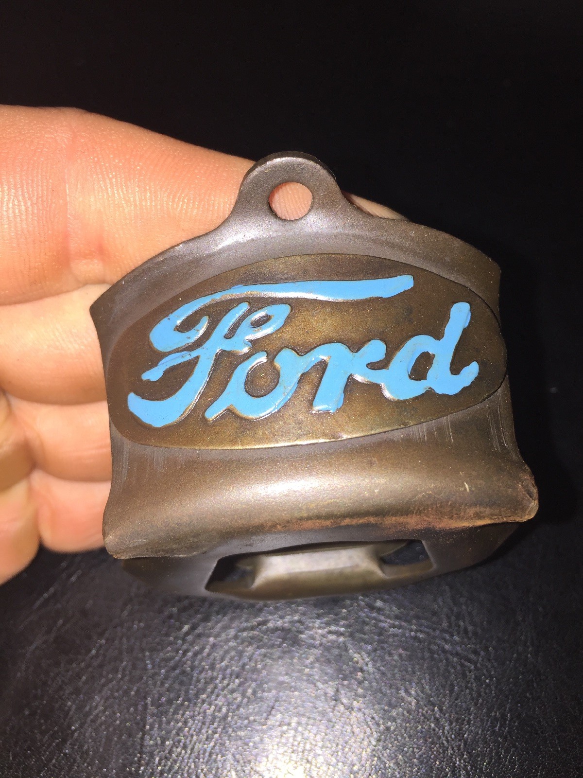 Ford Motors Beer Bottle Opener Patina Mustang Collector Soda Metal NASCAR GIFT