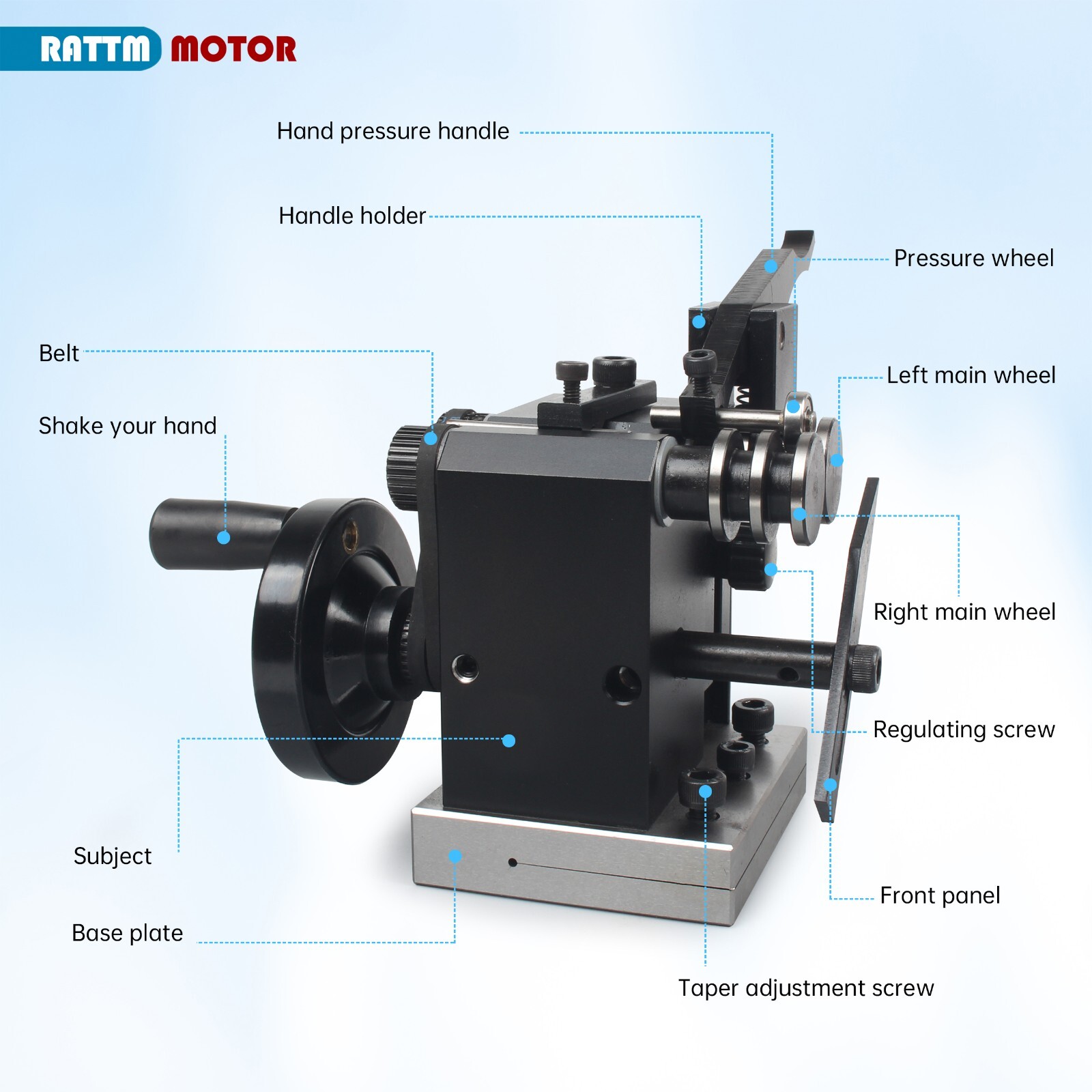 US SHIP】HRV60-5μ Accuracy Mini Punch Grinder Precision Needle Grinding Machine