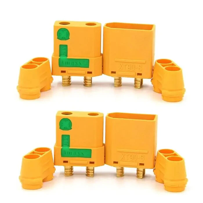 2-Pair Amass XT90-S Anti Spark 4.5mm Connector Plug Male/Female FREE US SHIPPING