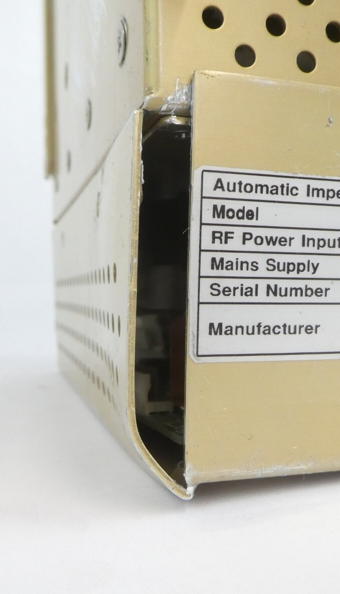 ADTEC Plasma Technology AMV-2000AMT Automatic Impedance Matching Unit Working