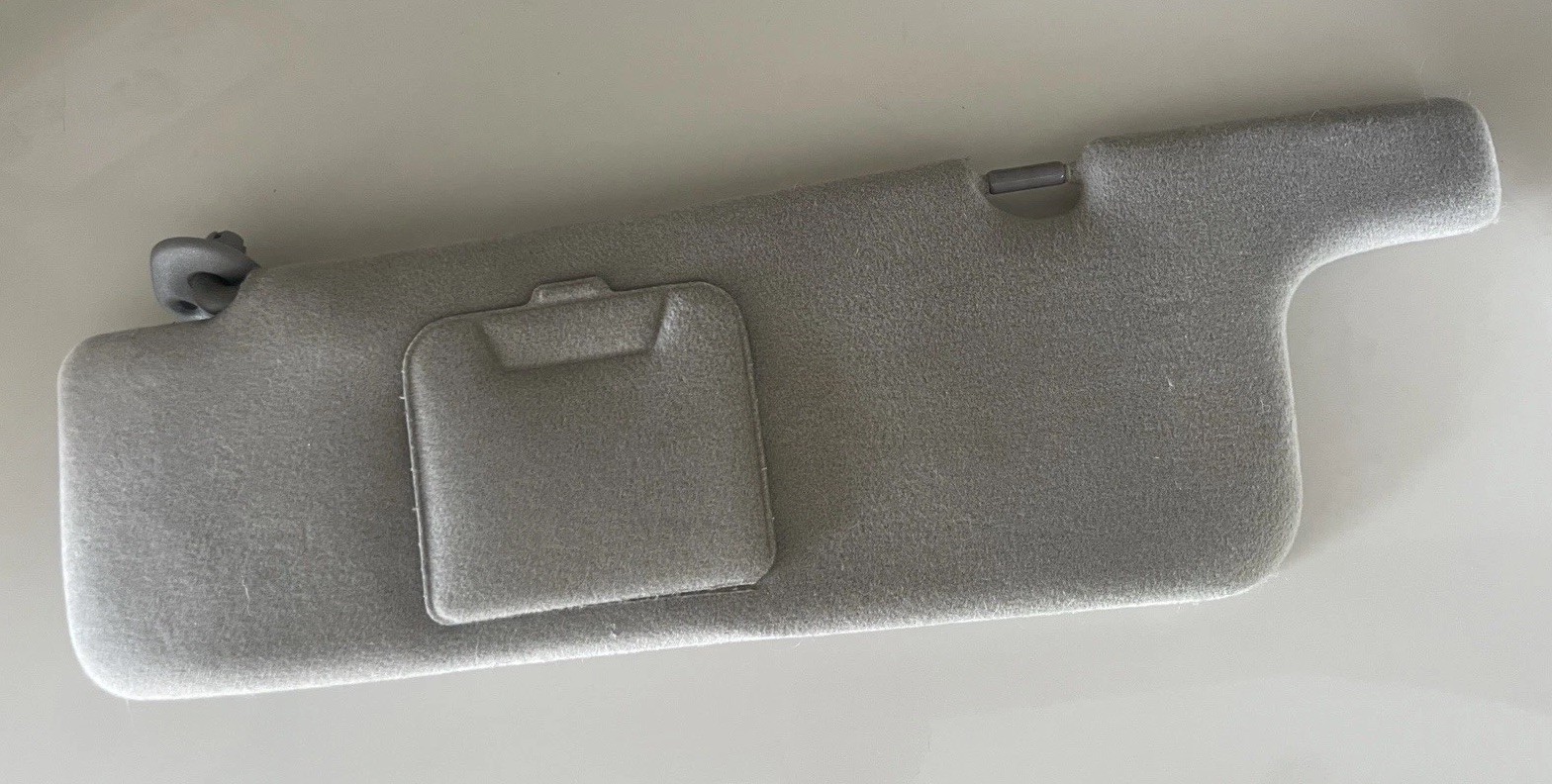 2001 2002 2003 TOYOTA PRIUS DRIVER SIDE SUN VISOR GRAY COLOR 29694054 TOYOTA OEM