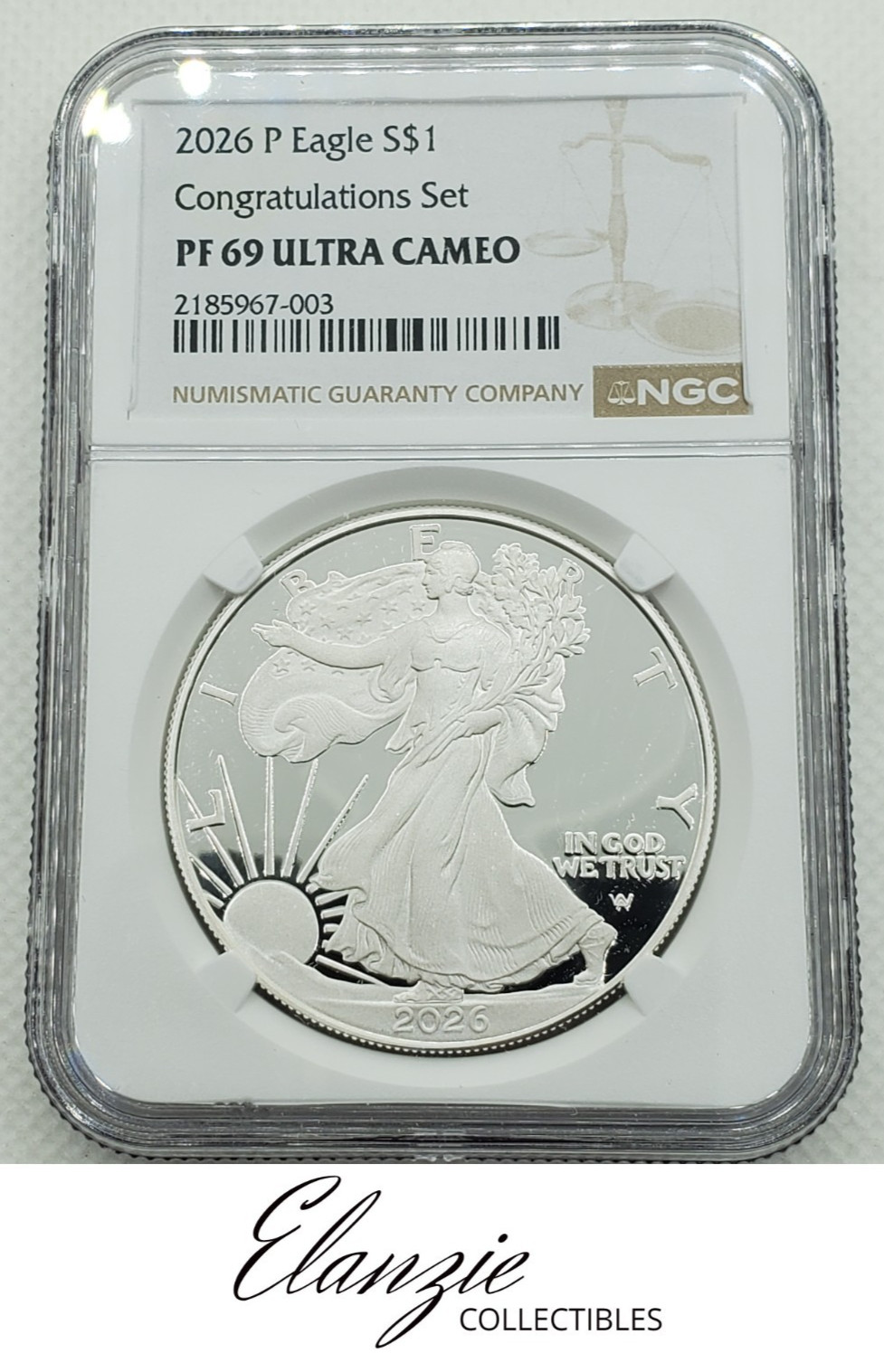 2026-P American Silver Eagle Congratulations Set NGC PF69